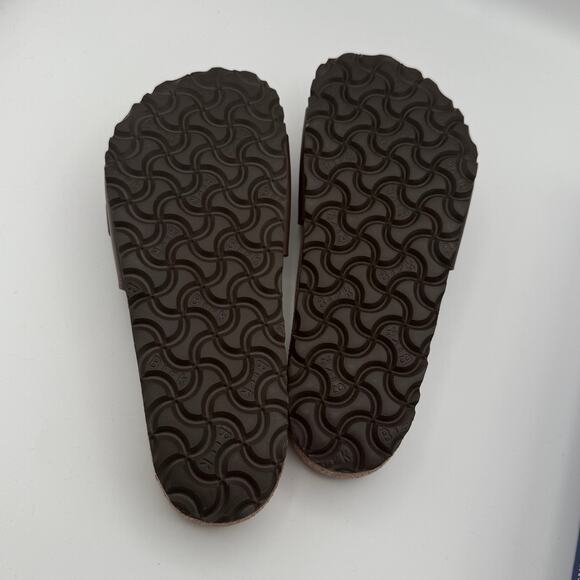 Birkenstock Unisex Madrid BS Sandal Buckle Slip On Dark Brown Size USW6/M4 EU37 - Picture 6 of 7